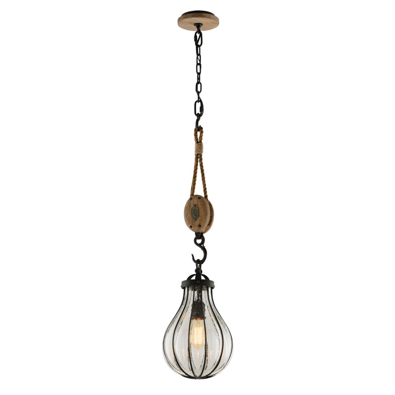 Luminaire suspendu géométrique 1 lumière Murphy, H 33 po x l 9 po x P 9 po