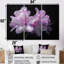 Mauve et noir rhododendron chuchotant des vents - ensemble d'art mural rhododendron-107188635-107188637