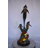 Bronze Three Dolphins Swim Next to A Sea Turtle Fountain Bronze Statue 17"x 15" x 38"H.