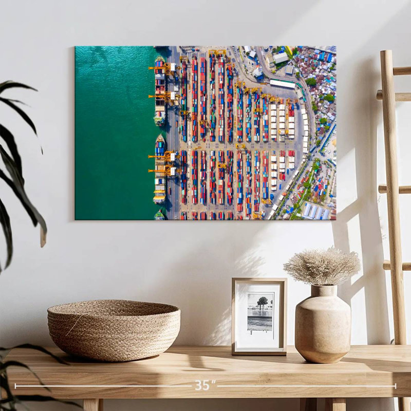 Mehar Container Port, 16" H x 24" W