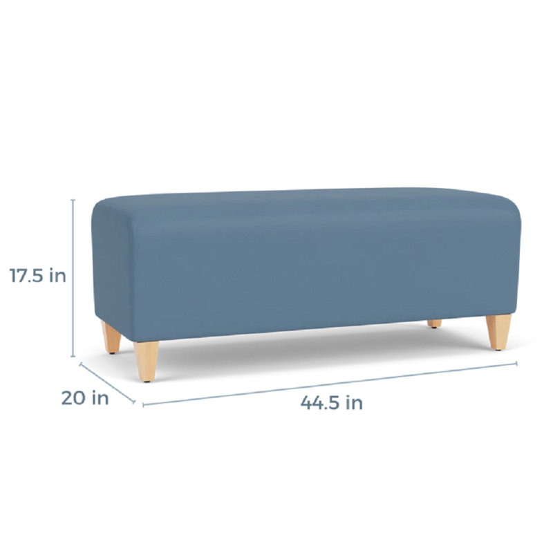 Banc de réception Ravenna, Bois naturel, Open House Quarry - bleu