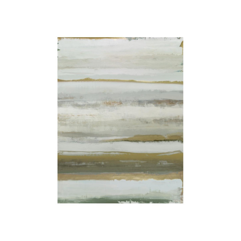 Sable doré II (embellissement à la main) par Samuel Kane - impression d'art graphique, H 40 po x l 30 po, Or à la main