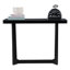 Console en bois de manguier et en bois aggloméré à motif Valencia pour le bureau d'une chambre à coucher - 31 po - Noir