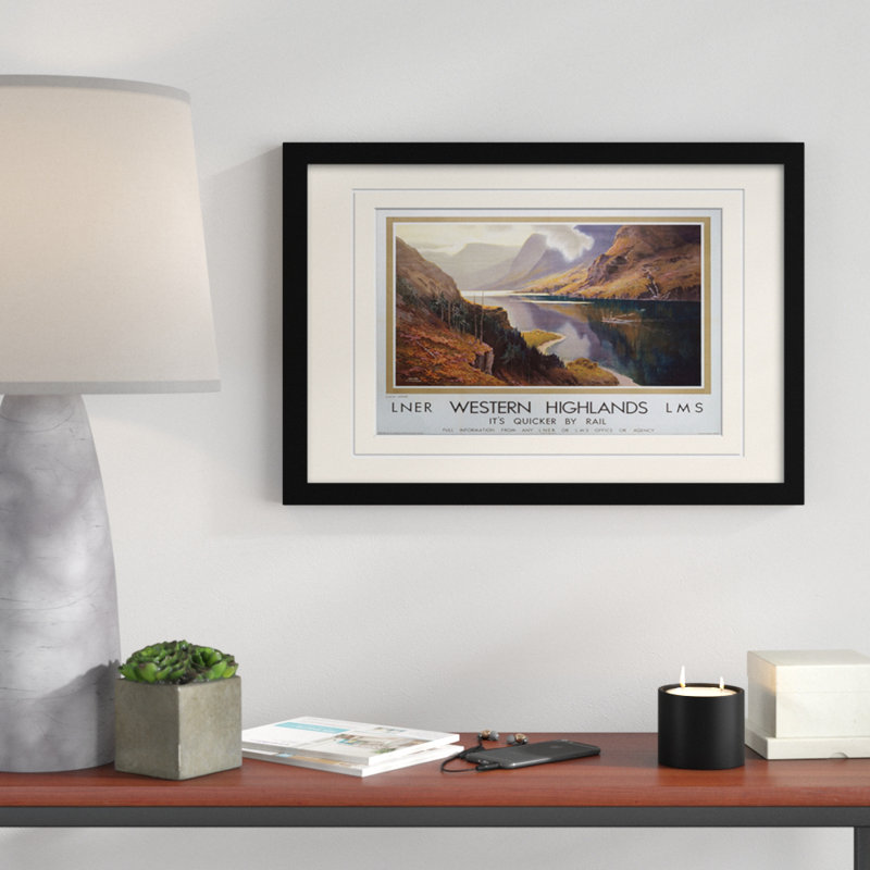 Western Highlands - No Frame Rectangle Print, 40cm H x 59cm W, No Mount, Wood