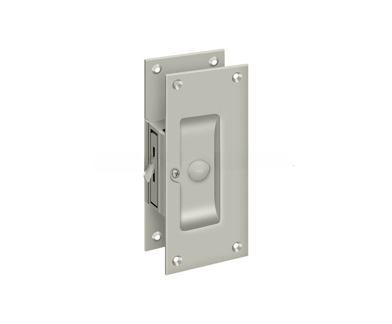 Serrure décorative Deltana SDL60U15 6 po, intimité en nickel brossé