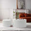 Nesting table set of 2 Round and Half Moon Shapes,No Need Assembly-615545497