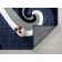 Tapis abstrait bleu Arlane