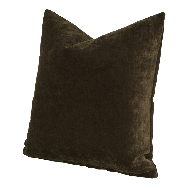 Wein Throw Pillow Cover & Insert, Square 26", Bronze, Feather