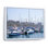 Yacht amarré au port Vell sur toile