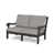Dune Burlap Cushion/Slate Gray Frame