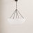 Alexa Hampton Stassi Dining Room Chandelier With White Linen Shade-885725243-885725233-885725237