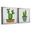 Boho Cacti I - ensemble de 2 reproductions d'art sur toile-649207811-649207822