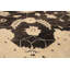 Tapis zone en laine noir/beige 8 pi 3 po x 9 pi 10 po one-of-kind-noué la 2010 chobi Allahna