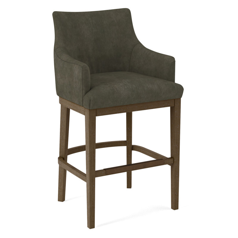 Upholstered Stool, Applause Archway Grey, Nutmeg