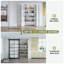 Porte pliante en verre givré et en bois manufacturé massif avec trousse de quincaillerie d'installation-123187294-123187288-123187290