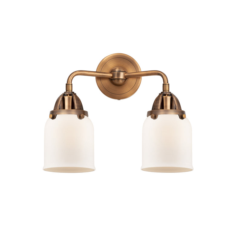Shauna 2 - Light Vanity Light, Antique Copper, Matte White, Incandescent
