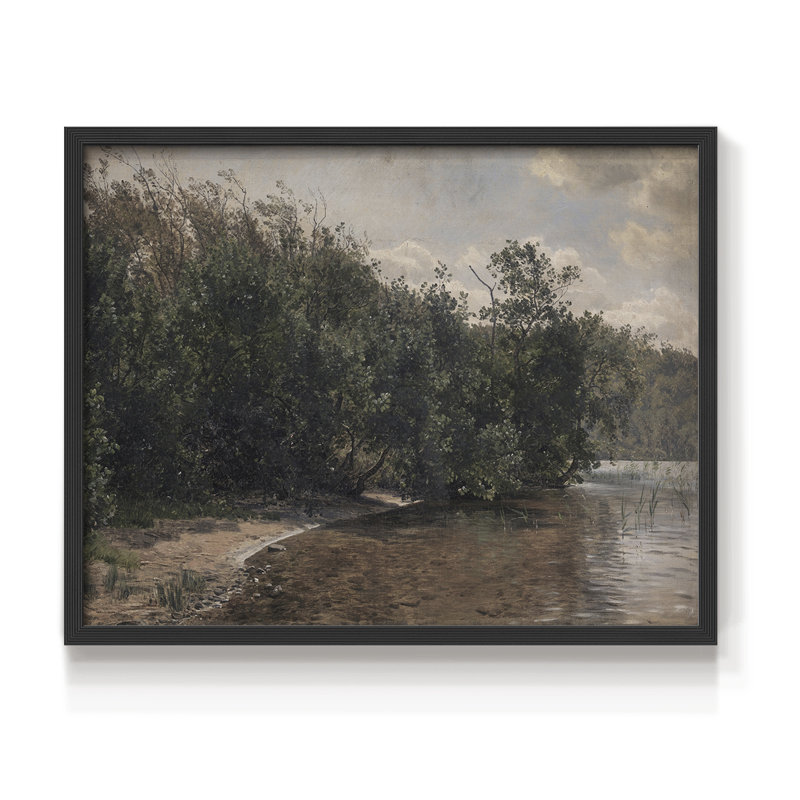Paysages rétro-CDXL III - reproduction encadrée - réaménageable, H 8 po x l 10 po, Noir