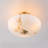 3 - Light Alabaster Look Bowl Semi Flush Mount-1623395868