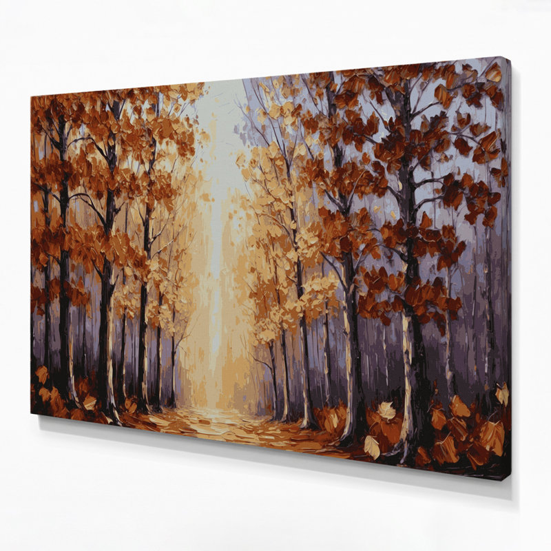 «Thanksgiving Golden Hour Autumn», photographie d'art sur toile brune, H 12 po x l 18 po