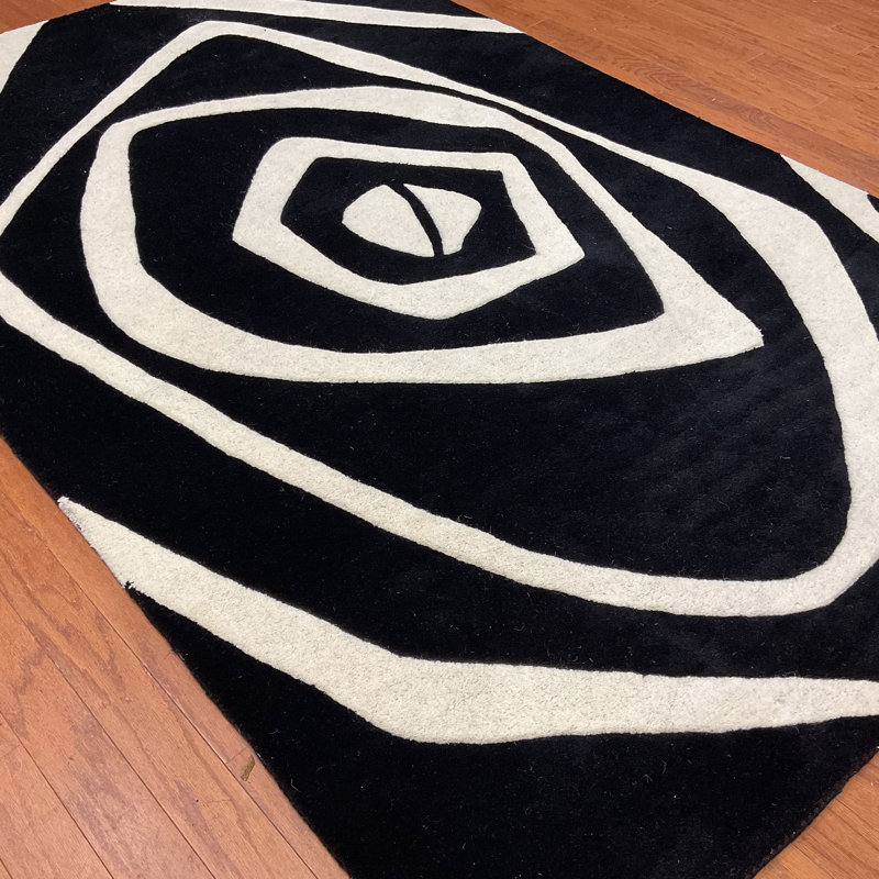 Wool Abstract Indoor Rug
