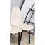 Ensemble de 4 chaises de salle à manger modernes en velours beige avec pieds en métal courbés et noirs pour la cuisine (4)-194577660