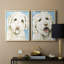 Impression encadrée Labradoodle I-Premium - prête à être accrochée - aucun clou requis - aucun clou requis