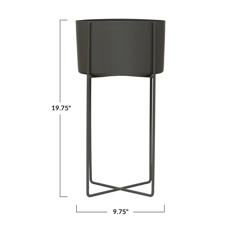 Metal Planter with Stand