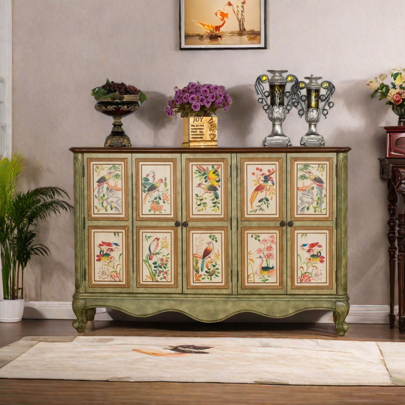 Buffet décoratif d'art, Vert antique