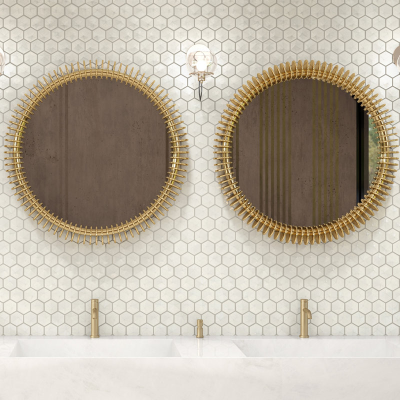 Artefino Jewel 3 "Pyramid Hexagon Mosaic (10 pièces par carton) (8,60 pieds carrés par carton), Huître