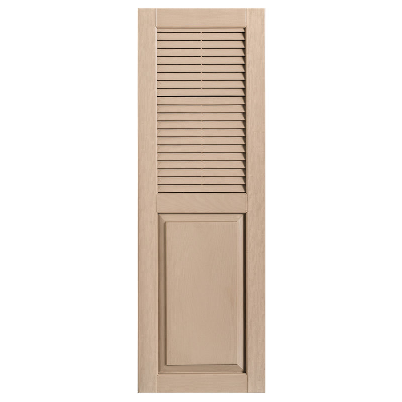 Paire de volets avec plateau à combinaison Cathedral, 68 po, 15 po, Grès