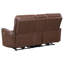 Causeuse inclinable électrique Dorlan brun selle-1982101385
