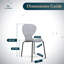 Chaise de salle à manger avec dossier incurvé Edenfield-102771760