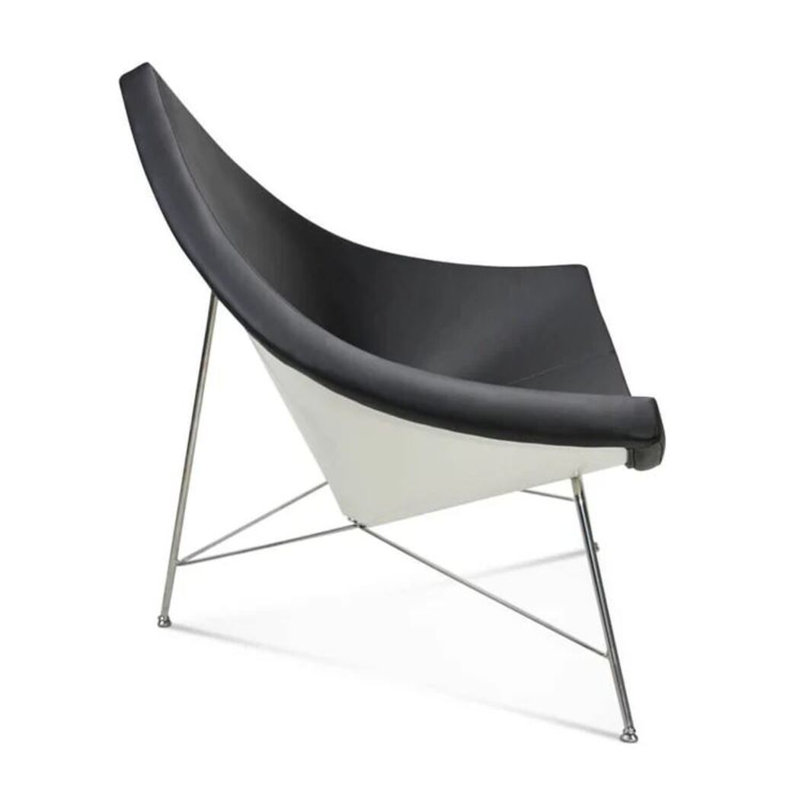 Fauteuil lounge Aleman en cuir végétalien
