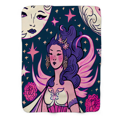 Jeté Sacred Goddess - 1 pièce de qualité supérieure en sherpa
