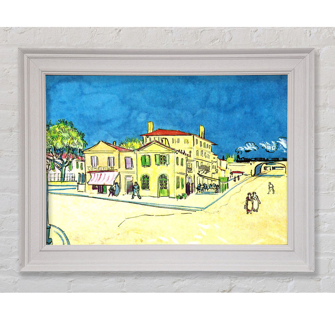 Gerahmtes Leinwandbild Van Gogh Study on Vincents House in Arles