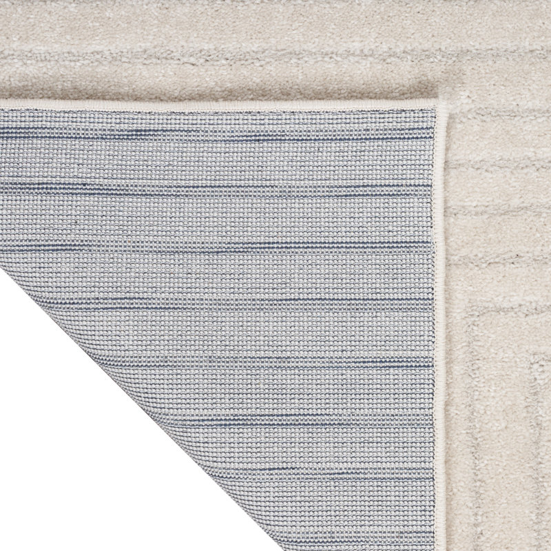 Tapis géométrique ivoire, Rectangle 5 pi 3 po x 7 pi 3 po