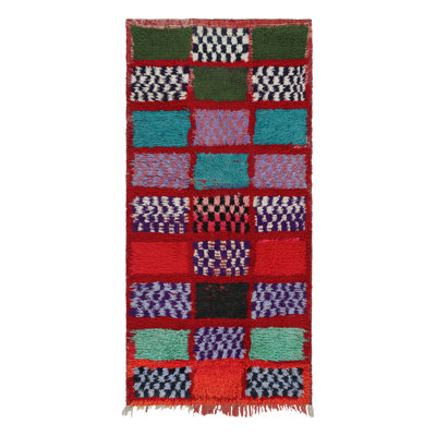 One-of-a-Kind 3’4”x7’ Hand Knotted Area Rug