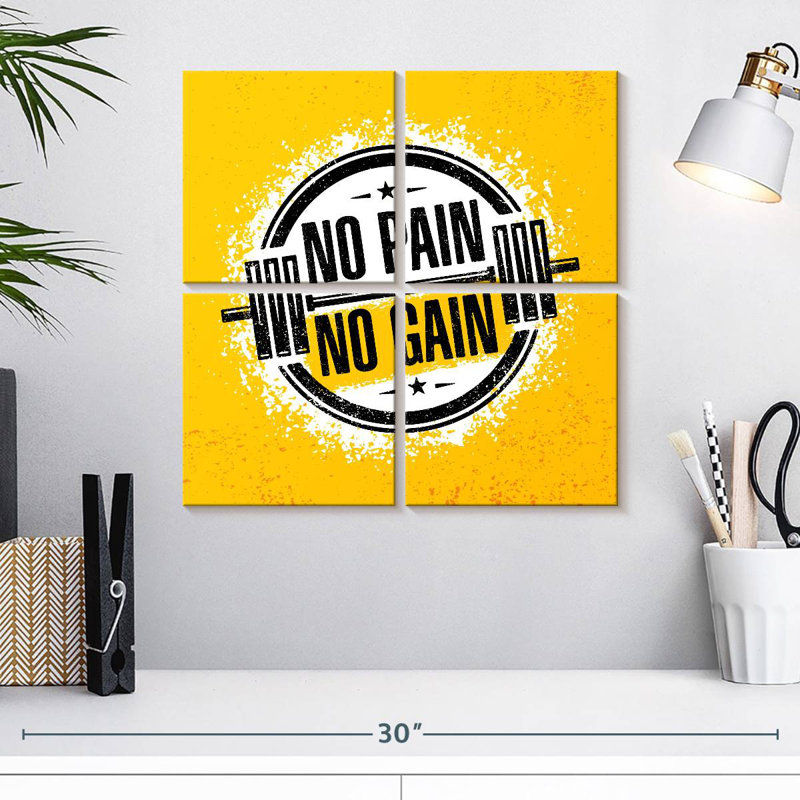 Tergel No Pain No Gain Typography