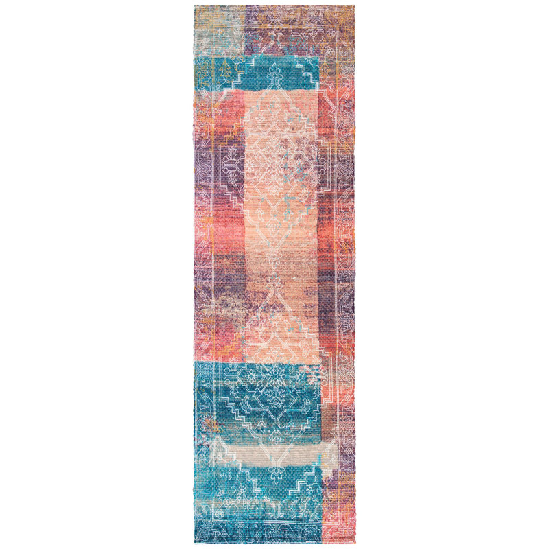 Amanda Hand Loomed Performance Geometric Rug, Runner 2'3" x 8'