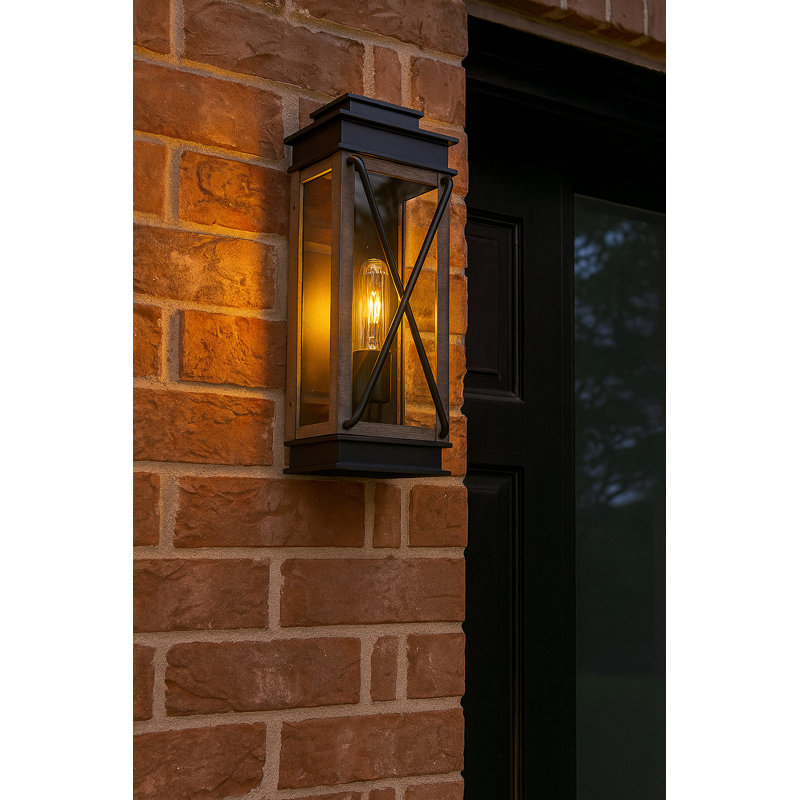 Montecito Medium Wall Mount Lantern, 15" H x 6" W x 5.25" D