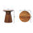 Amber Oak Round Side Table