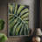Nocturnal Monstera I Framed Print - Solid Wood-620497294