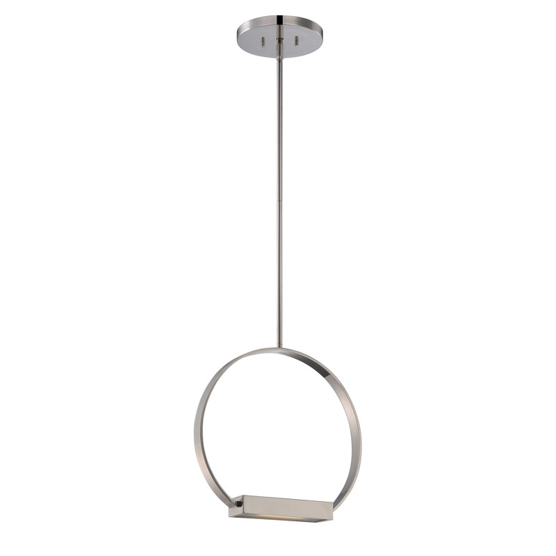 Bakewell 1 - Light LED Single Pendant, 51.25" H x 14.25" W x 5.7" D