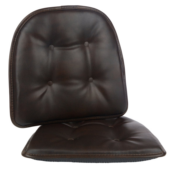 Tig Barrel Dining Chair Brown Leather Cushion + Reviews