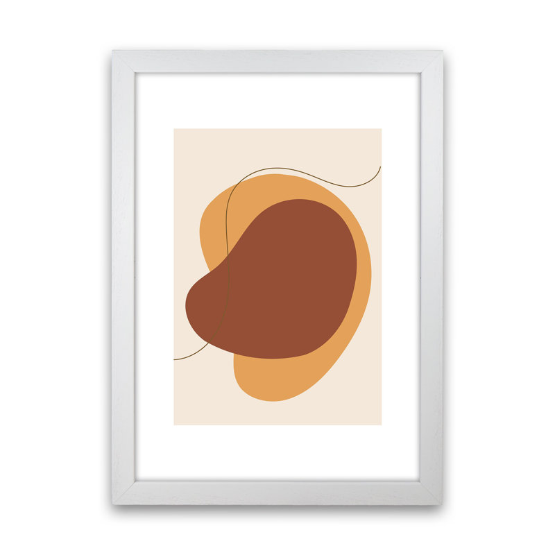 Mica Sand Abstract N29 by Pixy Paper - Print, White Framed, 84cm H x 59.4cm W x 3cm D