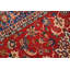 Tapis traditionnel classique rouge vif avec de riches détails floraux 8 x 10