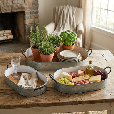 Myhanh Metal Tray - Set of 3