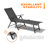 Haddie Outdoor Metal Chaise Lounge