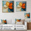 Nuam Autumn Transitional Bloom of Abstract Flower I - Art mural abstrait sur toile florale-701629133-701629142-701629140