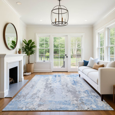 Premium Machine Washable Stallings AMF1848 Abstract Rug